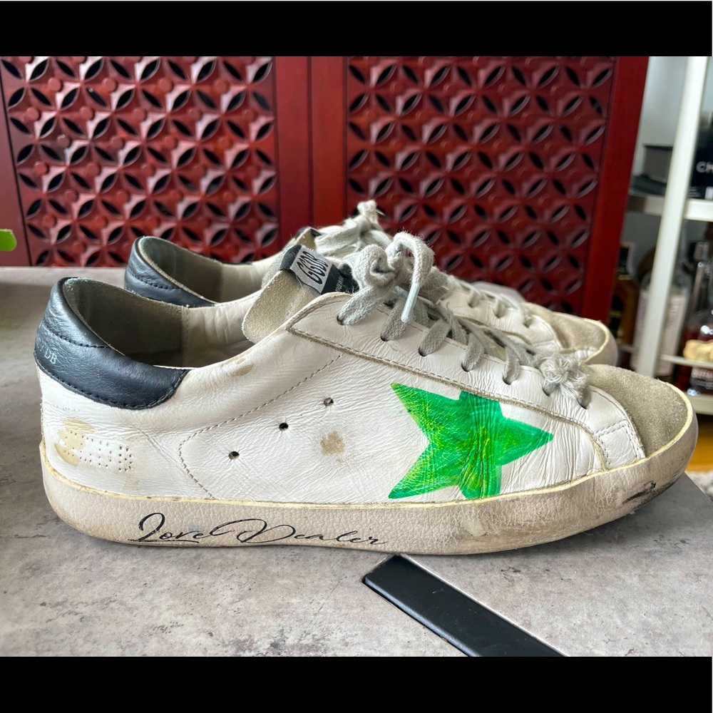 Size men’s 39 golden goose hand decorated leather